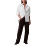 Calvin Klein Camisa Con Botones Holgada De Popelín Blanco Brilliant White Mujer