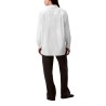 Calvin Klein Camisa Con Botones Holgada De Popelín Blanco Brilliant White Mujer