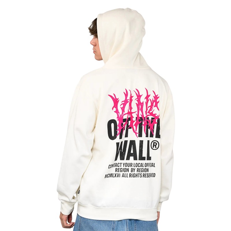 Vans Sudadera Metal Wall Full Zip Blanco White Hombre
