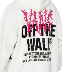 Vans Sudadera Metal Wall Full Zip Blanco White Hombre