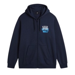 Vans Sudadera Metal Wall Full Zip Azul Marino Hombre