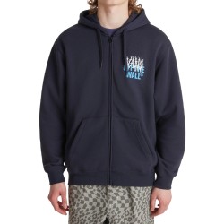 Vans Sudadera Metal Wall Full Zip Azul Marino Hombre
