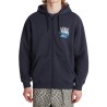 Vans Sudadera Metal Wall Full Zip Azul Marino Hombre