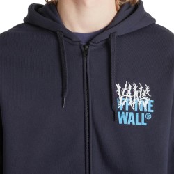 Vans Sudadera Metal Wall Full Zip Azul Marino Hombre