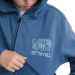 Vans Sudadera Rippled Full Zip Azul Niño