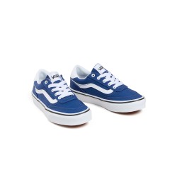 Vans Zapatilla Casual Brooklyn Azul Blanco Canvas True Navy Niño