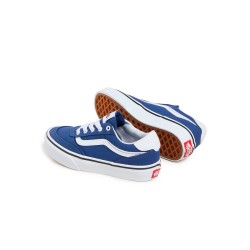 Vans Zapatilla Casual Brooklyn Azul Blanco Canvas True Navy Niño