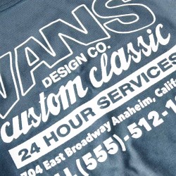 Vans Camiseta Shop Front Gris Verdoso Stormy Weather Niño