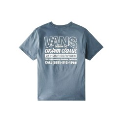 Vans Camiseta Shop Front Gris Verdoso Stormy Weather Niño