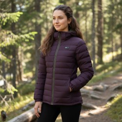 Joluvi Chaqueta Calefactable Reversible Heat Dipa W Gris Fosil Uva Catawba Mujer