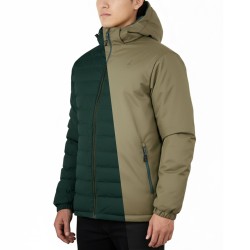 Joluvi Chaqueta Calefactable Reversible Heat Dipa Verde Bosque Gris Fosil Hombre