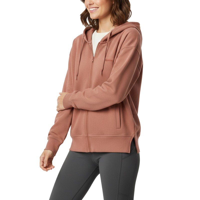 Astore Sudadera Basilia Coral Oscuro Mujer
