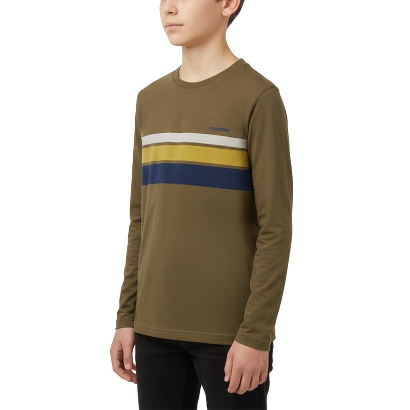 Astore Camiseta Cohen Verde Kaki Rayas Niño