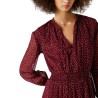 Pepe Jeans Vestido Mariette Estampado Lunares Rojo Lotus Red Mujer