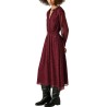 Pepe Jeans Vestido Mariette Estampado Lunares Rojo Lotus Red Mujer