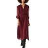 Pepe Jeans Vestido Mariette Estampado Lunares Rojo Lotus Red Mujer