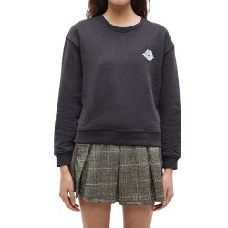 Pepe Jeans Sudadera Letha Gris Oscuro Washed Black Mujer