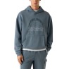 Guess Sudadera Nawat Hoodie Sweatshirt Azul Hombre