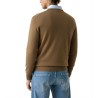 Guess Jersey Karim Piquet Stitch Marrón Hombre