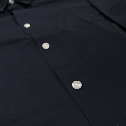 Guess Camisa Ls Tech Solid Shirt Azul Oscuro Hombre