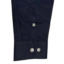 Guess Camisa Ls Tech Solid Shirt Azul Oscuro Hombre