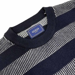 Guess Jersey Kito Stitched Stripes Azul Oscuro Hombre