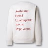 Pepe Jeans Sudadera Garret Blanco Ivory White Hombre