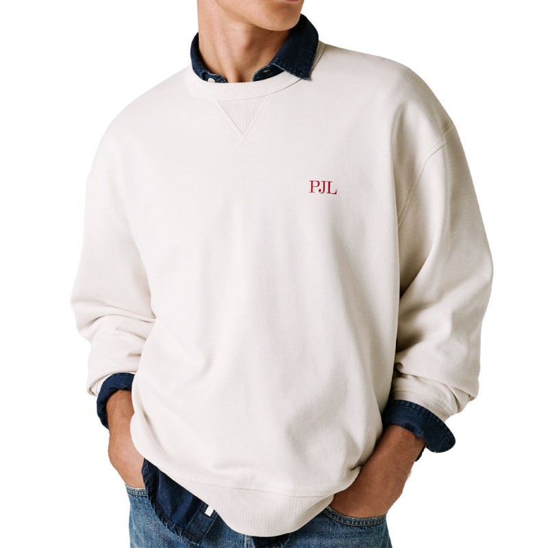 Pepe Jeans Sudadera Garret Blanco Ivory White Hombre