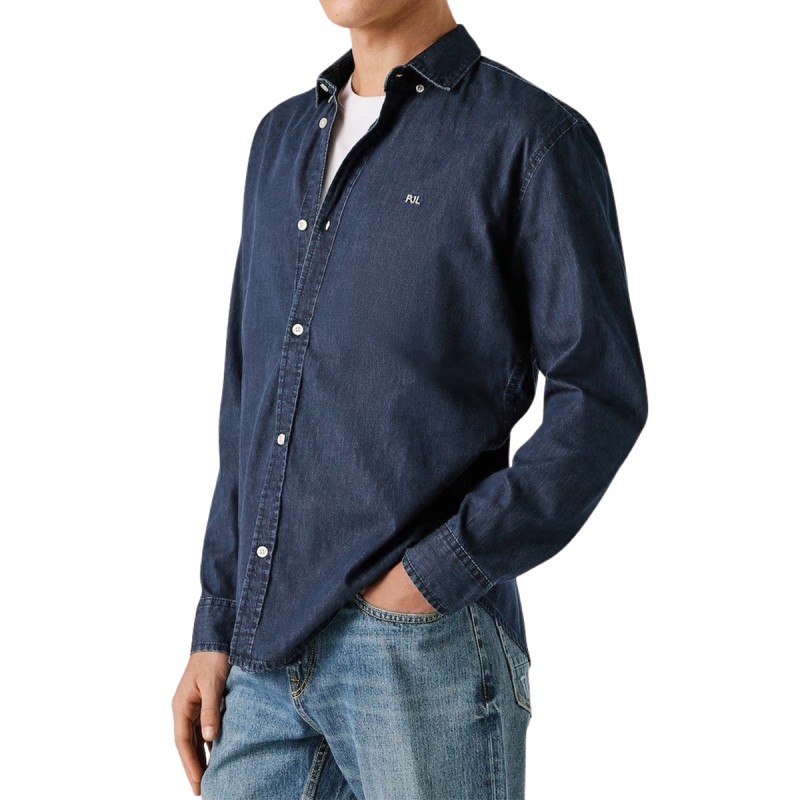 Pepe Jeans Camisa Classic Azul Oscuro Denim Hombre