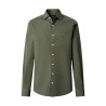 Hackett Camisa Popelín Elástica Ess Stretch Pop Verde Forest Green Hombre
