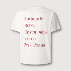 Pepe Jeans Camiseta Garret Blanco Off Whrite Hombre