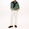Tommy Hilfiger Camisa Core Hairline Verde Blanco Hombre
