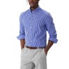 Tommy Hilfiger Camisa Flex Poplin Cuadros Azul Blanco Hombre