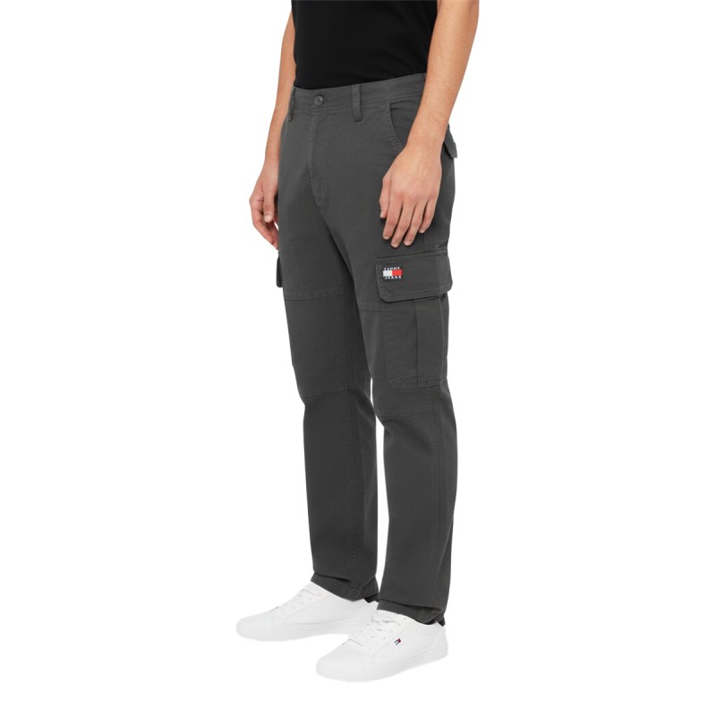 Tommy Hilfiger Pantalón Casual Cargo Sonny Cotton Gris Oscuro Washed BlackHombre