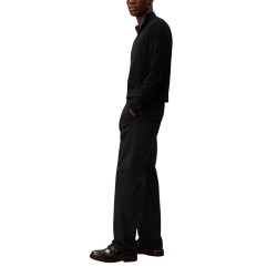 Calvin Klein Pantalón Casual Recto Estilo Años 90 Negro Black Hombre
