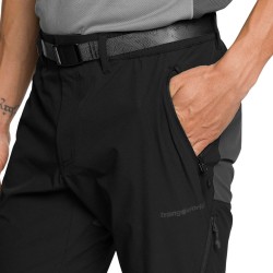 Trangoworld Pantalón Trekking Limoux Negro Caviar Hombre