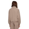 Guess Sudadera Octavia High Neck Full-Zip Beige Mujer