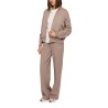Guess Sudadera Octavia High Neck Full-Zip Beige Mujer