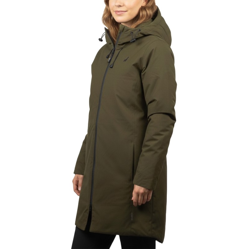 Joluvi Chaqueta Impermeable Stormy W Verde Caza Negro Mujer