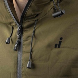 Joluvi Chaqueta Impermeable Stormy W Verde Caza Negro Mujer