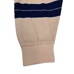 Guess Jersey Yarn Stripes Sweatsh Rayas Marrón Azul Oscuro Hombre