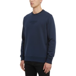 Guess Sudadera Scuba Luxe Sweatshirt Azul Oscuro Hombre