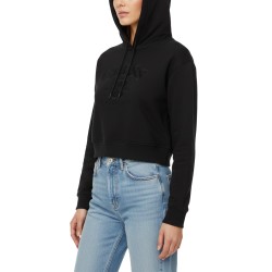 Guess Sudadera Yayoi Hoodie Sweatshirt Negro Mujer