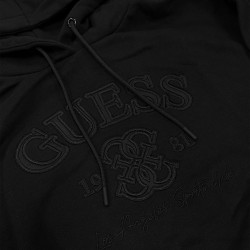 Guess Sudadera Yayoi Hoodie Sweatshirt Negro Mujer
