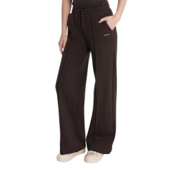 Guess Pantalón Chándal Nat Straight Leg Pant Marrón Oscuro Mujer