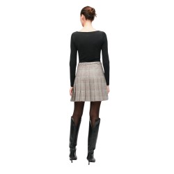 Guess Mini Falda Geraldine Mini Skirt Marrón Beige Mujer