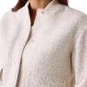 Guess Chaqueta Perinne Tweed Bomber Crema Mujer