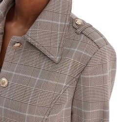 Guess Chaqueta Geraldine Jacket Marrón Beige Mujer