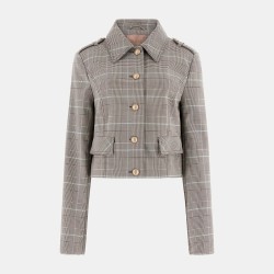 Guess Chaqueta Geraldine Jacket Marrón Beige Mujer