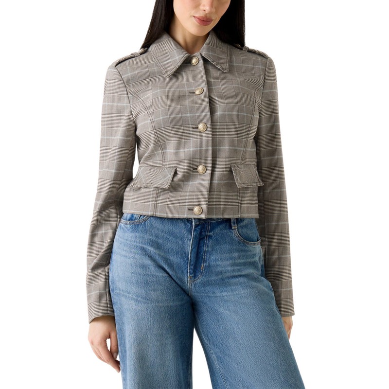 Guess Chaqueta Geraldine Jacket Marrón Beige Mujer